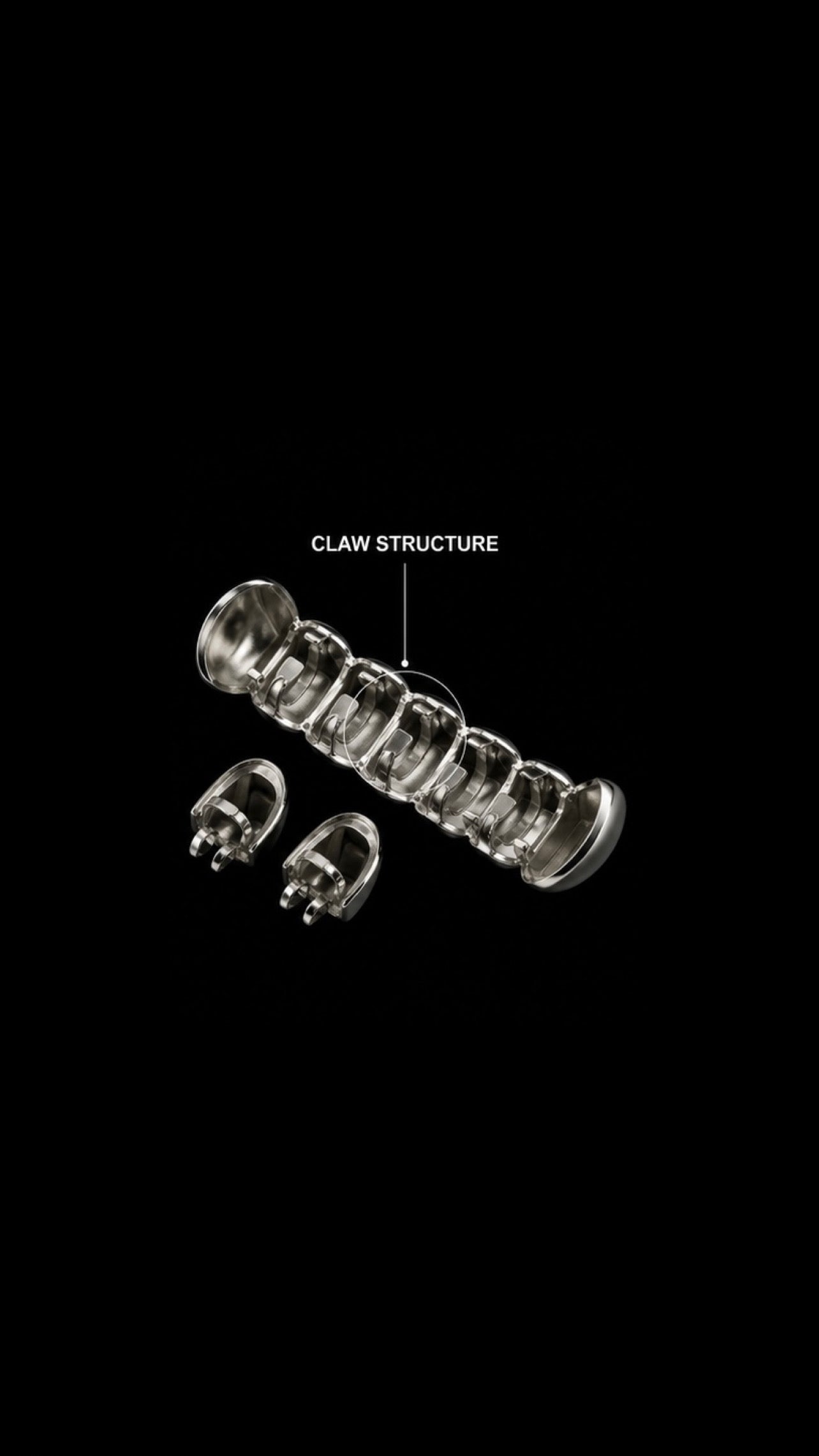 3 Piece silver grillz