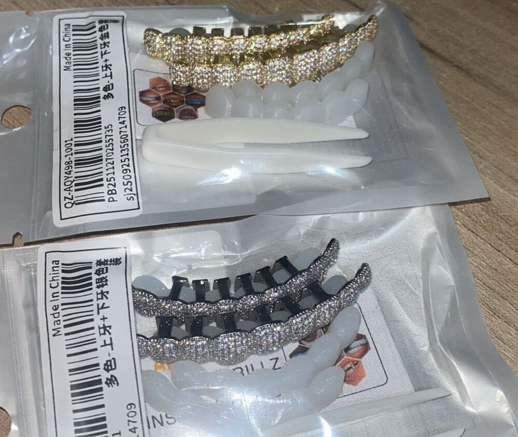 Adjustable iced grillz( full set)