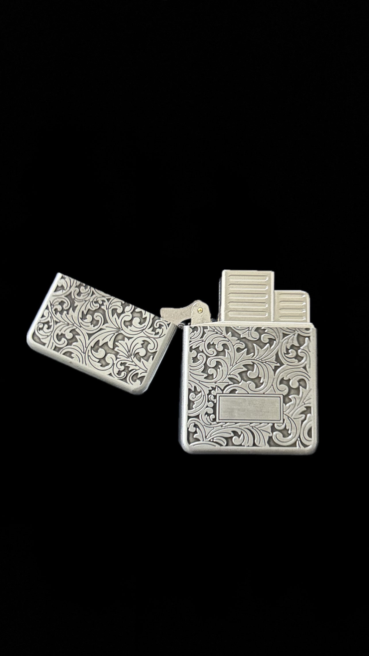 Floral lighter (green flame)