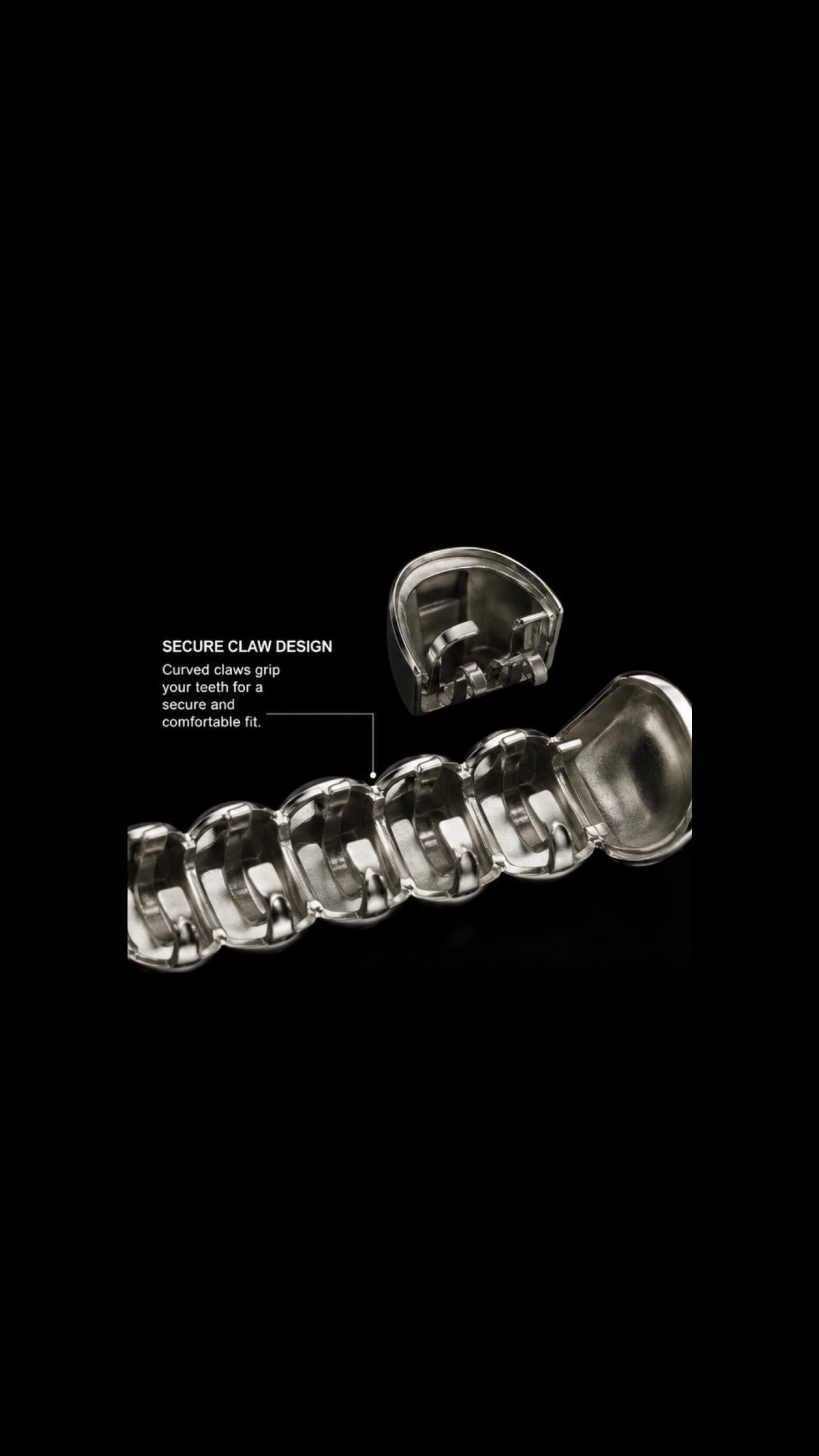 3 Piece silver grillz